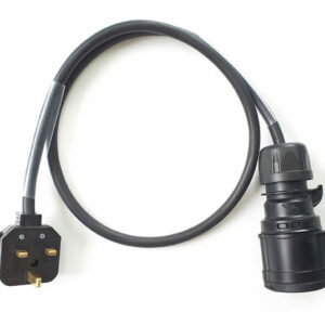 13A Plug to 16A Socket - BLACK 1M