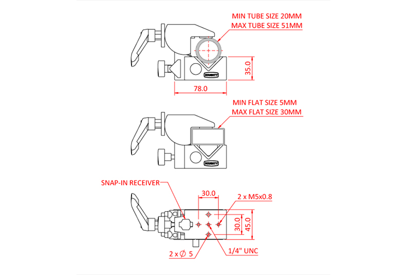 Doughty G1160 - Supaclamp - SILVER - Image 2