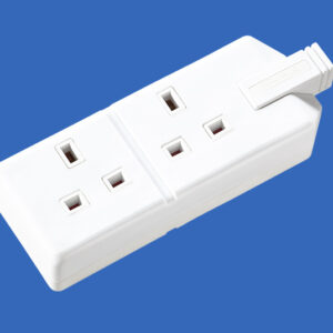 Permaplug ELS132W 13A 2-Gang Socket - WHITE