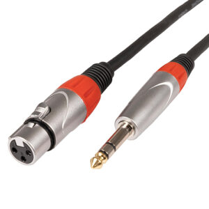 6.35mm 1/4" Stereo Jack to Female XLR Socket - 1M