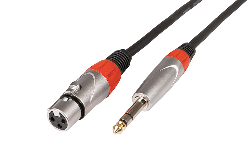6.35mm 1/4" Stereo Jack to Female XLR Socket - 1M
