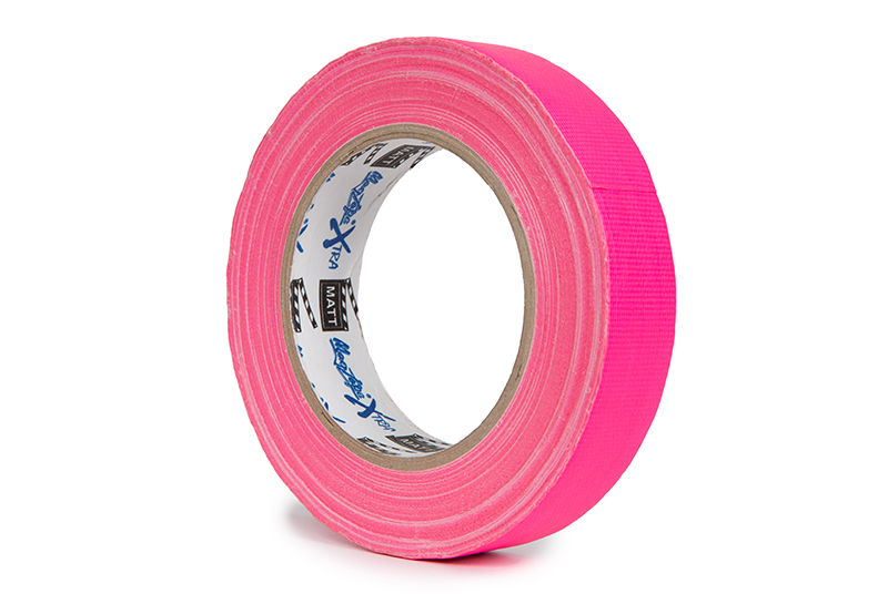 MagTape Ultra Matt Gaffer Tape Fluorescent Neon 25mm x 25m - PINK