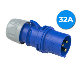PCE 023-6 32A Plug - BLUE