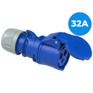 PCE 223-6 32A Socket - BLUE