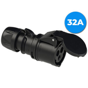 PCE 223-6x 32A Socket - BLACK