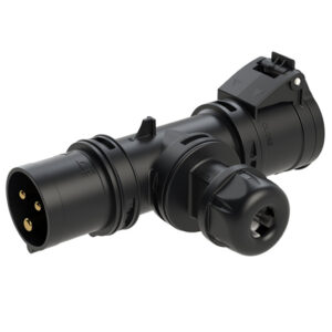 PCE 94325000 16A T-Connect Gland - BLACK