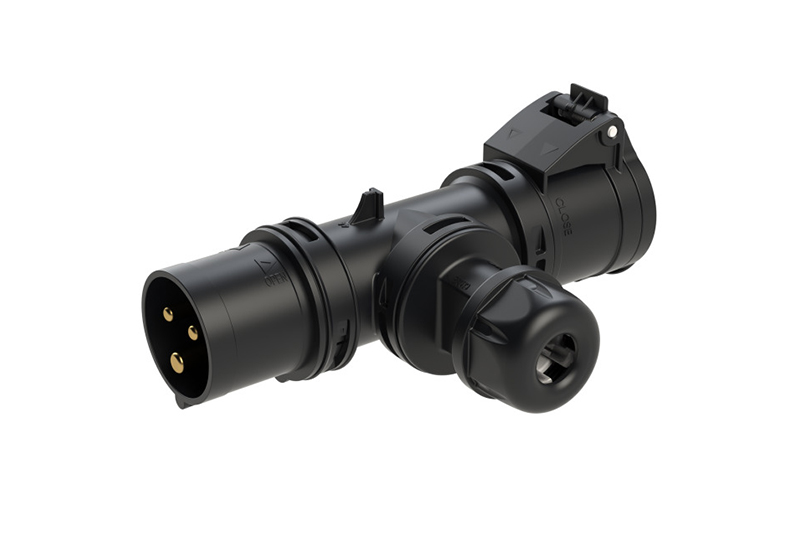 PCE 94325000 16A T-Connect Gland - BLACK