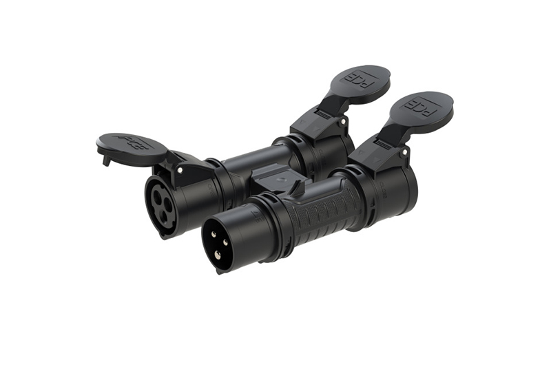 PCE 94327000 16A H-Connect 3-way - BLACK