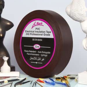 Le Mark PVC Electrical Insulation Tape 19mm x 33m - BROWN