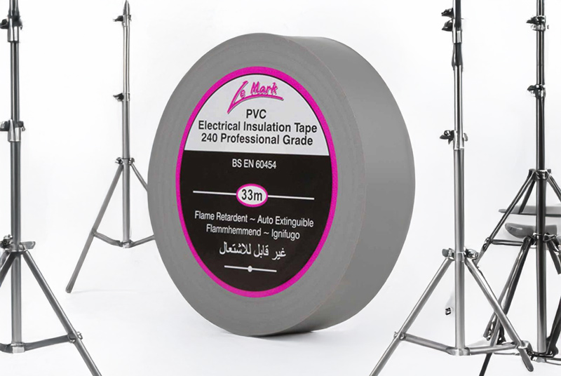 Le Mark PVC Electrical Insulation Tape 19mm x 33m - GREY