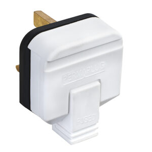 Permaplug HDPT13W 13A Heavy Duty Plug - WHITE