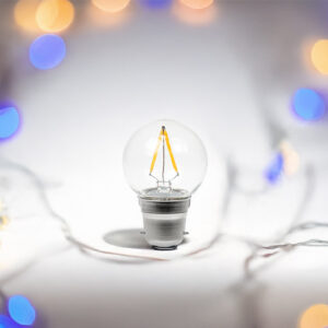 Prolite 2W Dimmable Polycarbonate LED Filament Golf Ball Lamp BC