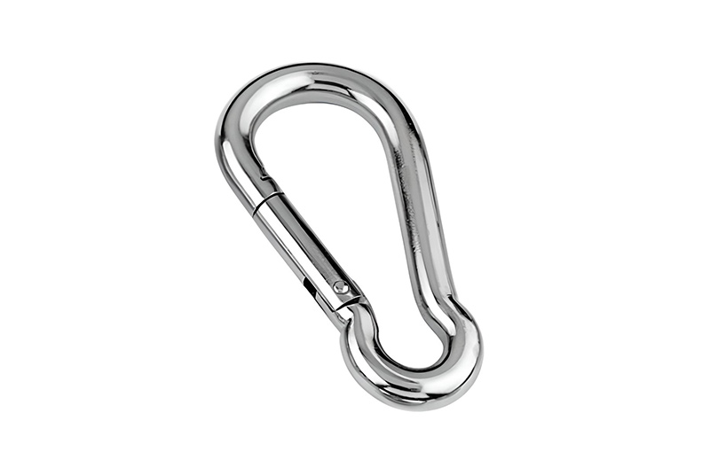 Zinc Plated Steel Snap Hook Carabiner Clip - 8MM - Image 2